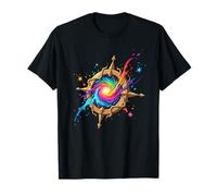 Arcobaleno Galaxy Swirl Magic Portal Compass Maglietta