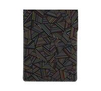 Arcobaleno lineare geometrico stampato in 3D, Custodia per laptop in pelle PU, borsa per notebook, custodia per laptop, custodia per tablet
