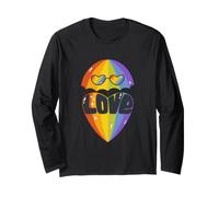 Arcobaleno Ombrello Graphic Art Design Maglia a Manica
