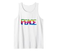 Arcobaleno, pace, parola, con, pace, segno Canotta