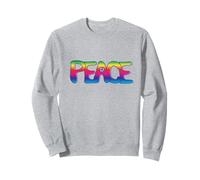Arcobaleno, pace, parola, con, pace, segno Felpa