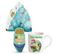 ARCOBALENO PARTY - UOVO DI PASQUA + TAZZA MUG PERSONALIZZABILE Cioccolato Al Latte Finissimo Idea Regalo Perfetta per very fan. Novità Pasqua 2026 (Animal Crossing 150g)