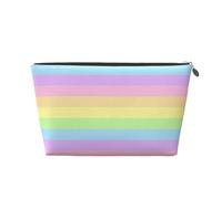 Arcobaleno pastello a strisce, Borsa da toilette Borsa per trucco Borsa per cosmetici Borsa da toilette da viaggio portatile