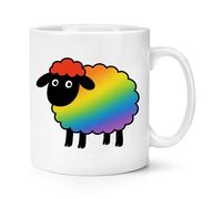 Arcobaleno Pecora Cartoon 284ml Tazza Gay Lesbica Divertente Animale Compleanno