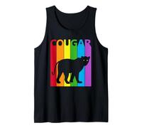 Arcobaleno Puma Animale Selvatico Canotta