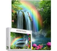 Arcobaleno Puzzle 1500 Pezzi, 5D DIY Puzzle Flusso Puzzle Adulti e Principianti da 14 Anni, Jigsaw Puzzle Confezione Regalo, Giochi Rilassamento e Intelligence, Home Wall Room Decor, 87x57cm, Model645