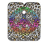 Arcobaleno Segno Di Pace Leopardo Barber Cape Lavabile Grembiule Da Parrucchiere Impermeabile Mantella Taglio Capelli Per Bambini Uomini Parrucchieri 140X168Cm