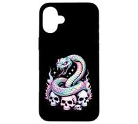 Arcobaleno Serpente arrotolato Su Teschi Custodia per iPhone 16 Plus