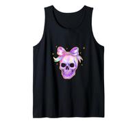 Arcobaleno Skull Camicia Halloween Carino Bow Pastello Estetica Canotta