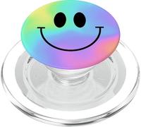 Arcobaleno sorridente volto felice indie sorriso PopSockets PopGrip per MagSafe