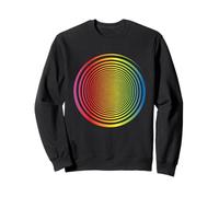 Arcobaleno Spirale Vortice Auto Ipnosi Illusione Ottica Arcobaleno Felpa