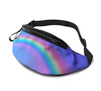 arcobaleno tasca con cinghie regolabili con jack per cuffie per uomo e donna