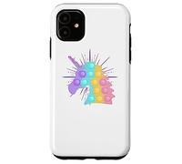 Arcobaleno Unicorno Pop It | Bambini carino Natale Custodia per iPhone 11