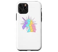 Arcobaleno Unicorno Pop It | Bambini carino Natale Custodia per iPhone 11 Pro