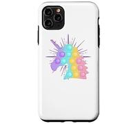 Arcobaleno Unicorno Pop It | Bambini carino Natale Custodia per iPhone 11 Pro Max