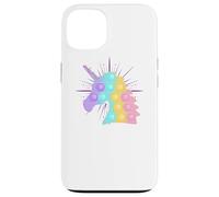 Arcobaleno Unicorno Pop It | Bambini carino Natale Custodia per iPhone 13