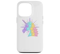 Arcobaleno Unicorno Pop It | Bambini carino Natale Custodia per iPhone 13 Pro