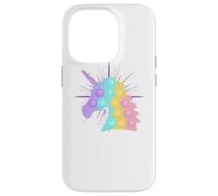 Arcobaleno Unicorno Pop It | Bambini carino Natale Custodia per iPhone 14 Pro