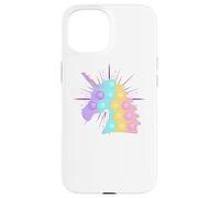 Arcobaleno Unicorno Pop It | Bambini carino Natale Custodia per iPhone 15