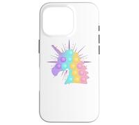Arcobaleno Unicorno Pop It | Bambini carino Natale Custodia per iPhone 16 Pro