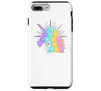 Arcobaleno Unicorno Pop It | Bambini carino Natale Custodia per iPhone 7 Plus/8 Plus