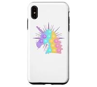 Arcobaleno Unicorno Pop It | Bambini carino Natale Custodia per iPhone XS Max