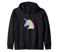 Arcobaleno Unicorno Pop It | Bambini carino Natale Felpa con Cappuccio