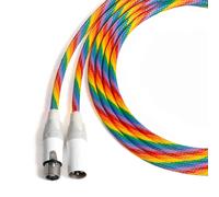 Arcobaleno XLR Microfono Cavo - Dritto Bianco Neutrik Conchiglie