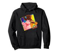 Arcobaleno Zippy Bungle & George Wave Retro Felpa con Cappuccio