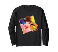 Arcobaleno Zippy Bungle & George Wave Retro Maglia a Manica