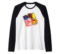 Arcobaleno Zippy Bungle & George Wave Retro Maglia con Maniche Raglan