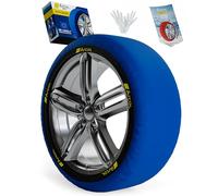 ARCOL Calze da Neve Omologate Italia EN 16662-1 - Due Catene da Neve in Tessuto per Auto. Snow Sock Taglia M per R13 - R19 (Misure per Pneumatici Dettagliate all'Interno) (Nova, M)