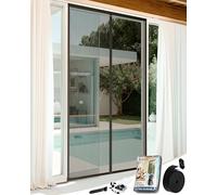 ARCOL Zanzariera Magnetica 75x220 cm Premium in Fibra di Vetro - Stop Zanzare in 3 Min., Rete Ultra-Fine Anti-Insetti, Chiusura Automatica con Magneti & Pesi, Nastro a Strappo Extra-Largo (Nero)