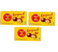 ARCOR bon-o-bon Original. Bonbon dI Cioccolato con Cialda Croccante e Ripieno di Crema di Arachidi. Prodotto Argentino. Set da 3 Box da 270 grammi cadauno. ARCOR bon-o-bon Original