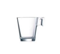 Arcoroc ARC C1360 Aroma - Set di 12 tazzine da caffè, in vetro trasparente, 80 ml