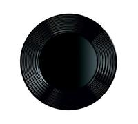 Arcoroc ARC Harena L7611 - Piatto piatto, 25 cm, in vetro opale, colore: Nero