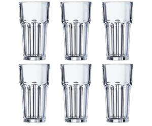 Arcoroc ARC J2608 Granity - Bicchieri da long drink, 200 ml, in vetro, trasparente, 6 pezzi