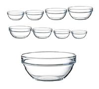 Arcoroc Ciotola Coppa Insalatiera per preparare Montare, impastare e frullare impilabile Empilable (26cm x 1pz)