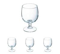 Arcoroc - Collezione Amélia - 6 bicchieri a stelo 19cl in vetro temperato - Resistenti e impilabili - Uso professionale (Confezione da 4)