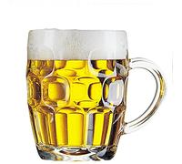 Arcoroc Confezione 3 Calici Birra con Manico 28 cl Linea Britannia Mug Calice Birra Classico Boccale Giarra