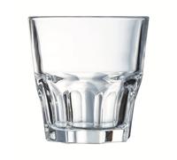 Arcoroc Granity Bicchiere Acqua 20cl Set 6 | Vetro temperato, bicchiere per acqua, succhi e bibite fredde, lavabile in lavastoviglie, prodotto in Francia