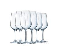 Arcoroc Silhouette Flûte Champagne 18cl Set 6 | Vetro, flûte per vini effervescenti, lavabile in lavastoviglie, prodotto in Francia