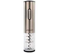 Arcos Cavatappi Elettrico in ABS con Batteria Interna Ricaricabile - Apribottiglie Elettrico Moderno ed Elegante in Custodia - Colore Argento