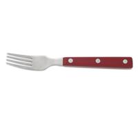 Arcos Coltelleria da Tavola - Forchetta Bistecca - Acciaio Inossidabile 18/10 e 195 mm - Manico Polioxymetilene (POM) Colore Rosso