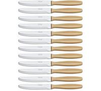Arcos Coltelleria da Tavola - Scatola 12 pezzi Coltello Frutta Coltello Tavola - Lama Acciaio Inossidabile NITRUM 105 mm - Manico Polipropilene Colore Marrone (12 pcs)