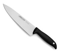Arcos Coltello Chef con Lama in Acciaio Inossidabile Nitrum 20 cm - Manico Comodo in Polipropilene, Design Innovativo per la Vita Quotidiana - Nero, Serie Menorca