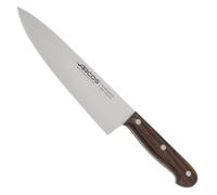Arcos Coltello Chef con Lama in Acciaio Inossidabile Nitrum 20 cm - Manico in Legno Rosa Marrone, Design Elegante e Durevole - Marrone, Serie Atlántico