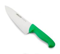 Arcos Coltello Chef con Lama in Acciaio Inossidabile Nitrum 200 mm - Coltello da Cucina Professionale Multipurpose con Manico Ergonomico in Polipropilene - Verde, Serie 2900