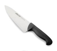 Arcos Coltello Chef con Lama in Acciaio Inossidabile Nitrum 200 mm - Coltello da Cucina Professionale Multipurpose con Manico Ergonomico in Polipropilene - Nero, Serie 2900