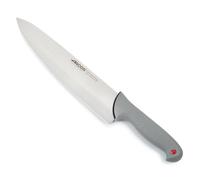 Arcos Coltello Chef con Lama in Acciaio Inossidabile Nitrum 300 mm - Coltello da Cucina Professionale Multipurpose con Manico Ergonomico in Poliossimetilene POM - Nero, Serie Color Prof
